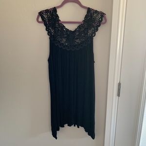 Black swimsuit coverup